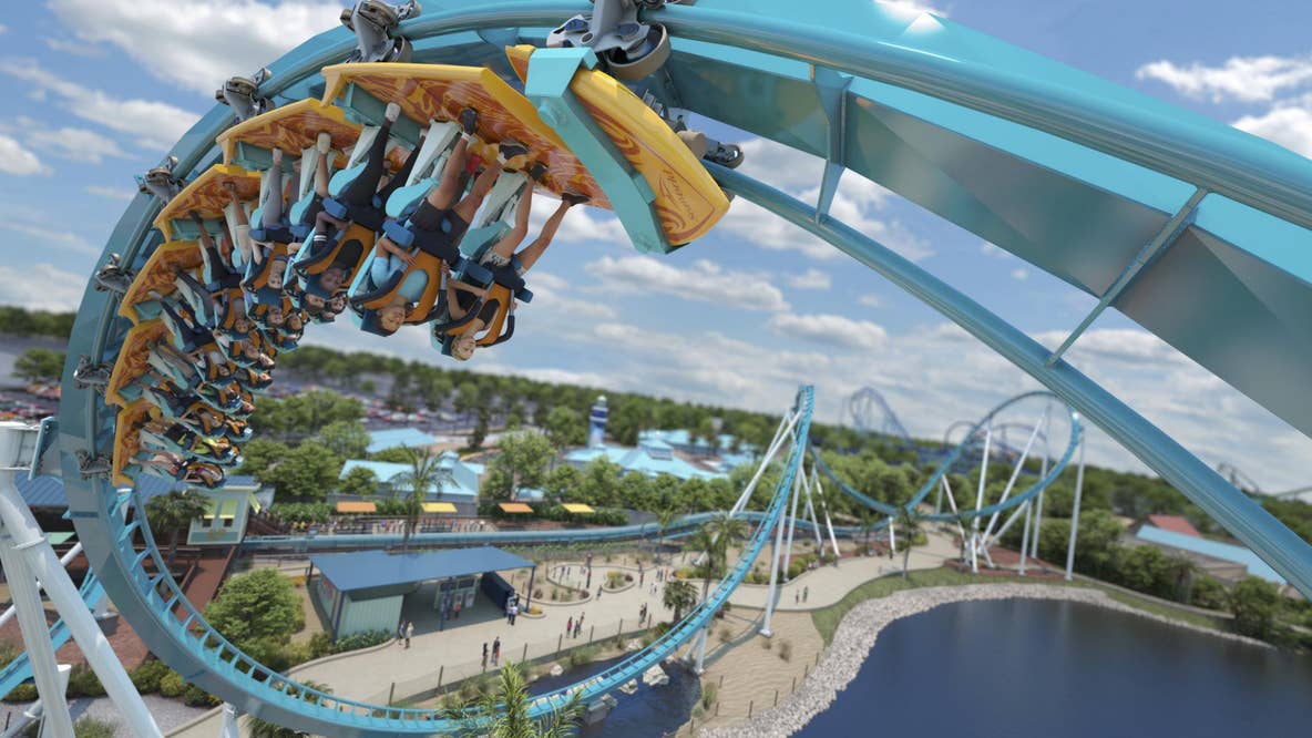 Pipeline: See SeaWorld's new surf coaster